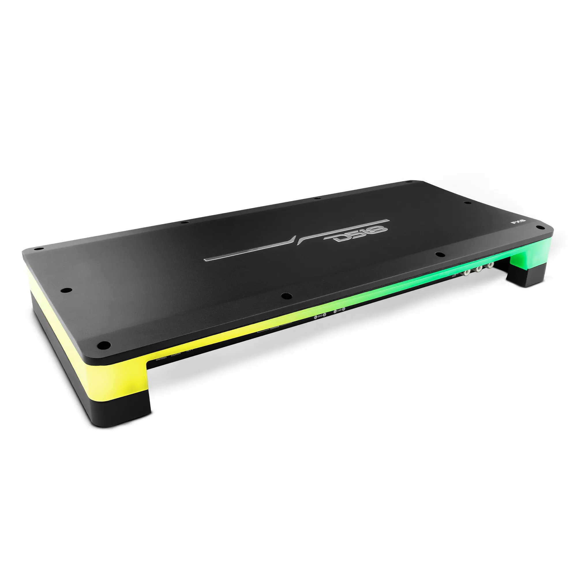 DS18 6-Channel Class D Amplifier - Flush/Surface Mount, Acrylic Cover, 6 x 180 W RMS @ 4 Ohm for Custom Audio Installations