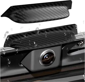 PCS Carbon Fiber Backup Camera Rain Shield,Backup Camera for Car AntiRain Cover,NonDestructive Adhesion Waterproof Cover for Reverse Cameras as Car Modification Accessories (Style )