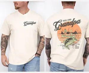 Reel Cool Grandpa Fishing T-Shirt – Funny Fishing Legend Gift for Grandpa