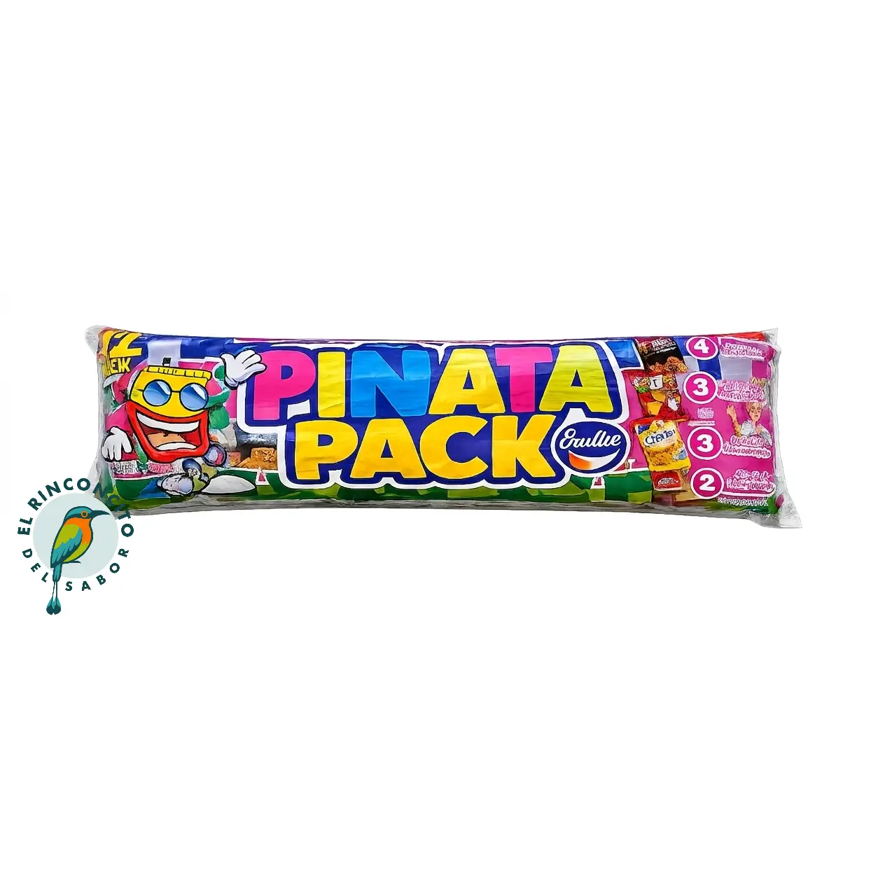 Bocadeli Pinata Pack 12units, 4xFrijoli, 3xGustitos, 2xQuesitrix, 3xTrompeta De pizza - Snacks Salvadoreños