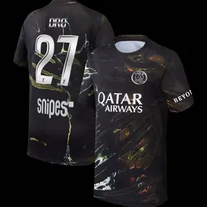 Unisex Soccer/Football Paris Saint-Germain Club Dro 27 2025/26 Night Edition Stadium Replica Jersey - Black
