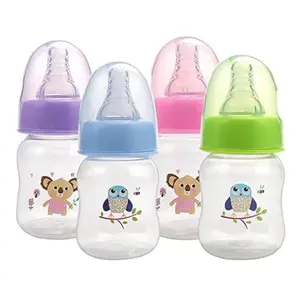 4-Pack 2oz (60ml) Anti-Colic Baby Bottles for Newborns BPA-Free Infant Feeding Bottles, Breastfeeding Transition Bottles with Vent System for Gas & Colic Relief – Baby Registry Essential