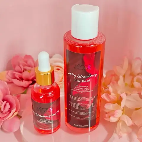 Yoni Peach Wash Gel and Oil Comfort - 100% Natural Formula