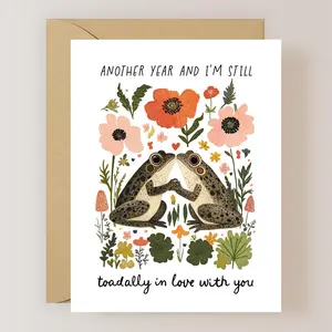 Frog Anniversary Card, I Love You Card