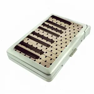 Polka Dot Piano Metal Wallet case with Built in Lighter Polka Dot Piano Metal Wallet case with Built in Lighter