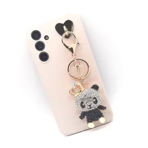 Penny the Panda Glitzy Drop Charm for Keys, Bags and Phones