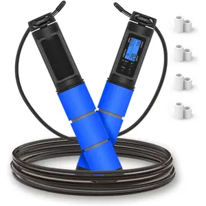 Jump Rope,  Jump Rope wit Counter, Workout Jumping Rope wit Steel Ball Bearings, Adjustable Lengt Speed Skipping Rope for Men Women  ome Gym, Crossfit, Fitness Exercise