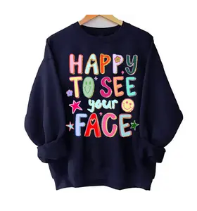 Happy To See Your Face Teacher Shirt, Hand Drawn Colorful Doodle Stars Messy Teacher Shirt, Teacher Shirt, 1st Day Of School Teacher, Trendy Teacher Back To School Shirt, Gift For Teacher