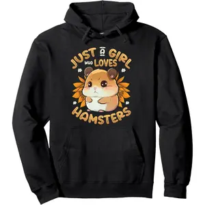 Hamster Lover - Just A Girl Who Loves Hamsters Pullover Hoodie