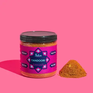 Tandoori Masala - All Natural Spice Blend with Smoked Paprika Garam Masala & Fenugreek Leaves - Salt Free & Gluten Free - 4.5 oz Jar