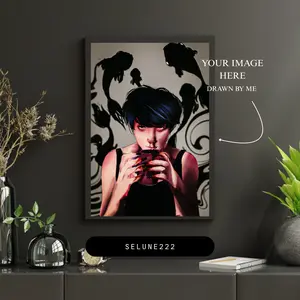 Custom Canvas Print from Photo, Personalized Wall Art, Commission Portrait, Custom Artwork Gift, Family Photo Canvas Print