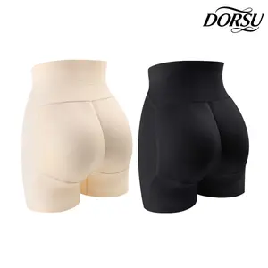 DORSU 2PCS High Waist Butt Lifter Shaper With Padded Hips, Tummy Control Butt Enhancer Pants, Peach Hip Booster Hip Padding Shapewear, Breathable Safety Shorts With Hip Pads