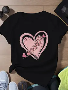 Heart with paw prints Women's Plus Size Sports Sho