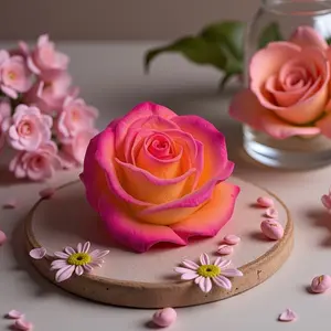 3D Rose Silicone Candle Mold, Valentine's Day and Birthday Rose Candle Mold, Dahua Flower Rose Resin Mold, Rose Aromatherapy Mold, Suitable for Christmas, Mother's Day, Wedding Decoration