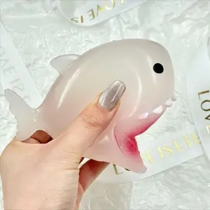 Squishy Cute Color-changing Shark Fidgets Toy Fun Relieve Anxiety Shark Squeeze Toy That Changes Color When Exposed To Sunlight