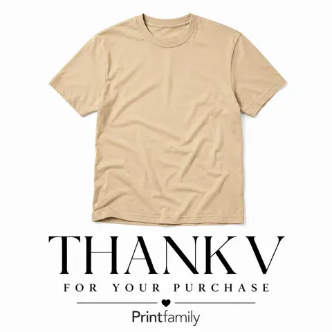 Holiday Thank You Card – Customer Appreciation Insert for Men’s & Women’s T-Shirt, Sweatshirt Orders