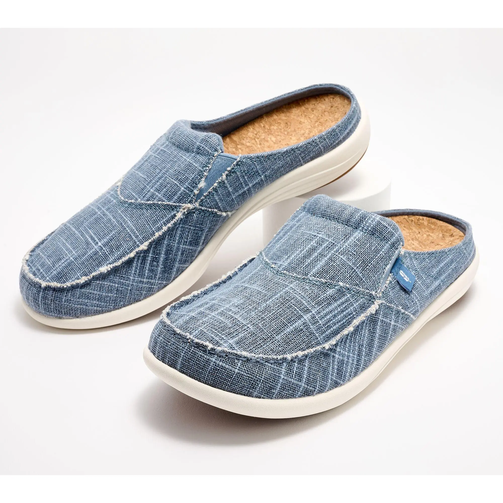 Revitalign Orthotic Textured Mules - Siesta Canvas Revitalign Orthotic Textured Mules - Siesta Canvas