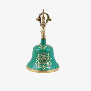 Tibetan Style Bells Energy Clearing - Brass Decorative Bell for Meditation and Healing