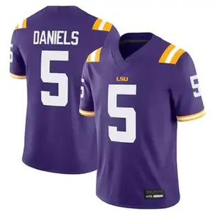 Men's Purple LSU Tigers Jayden Daniels Jersey, NCAA Football Jersey, Gifts for Him, Birthday Gifts
