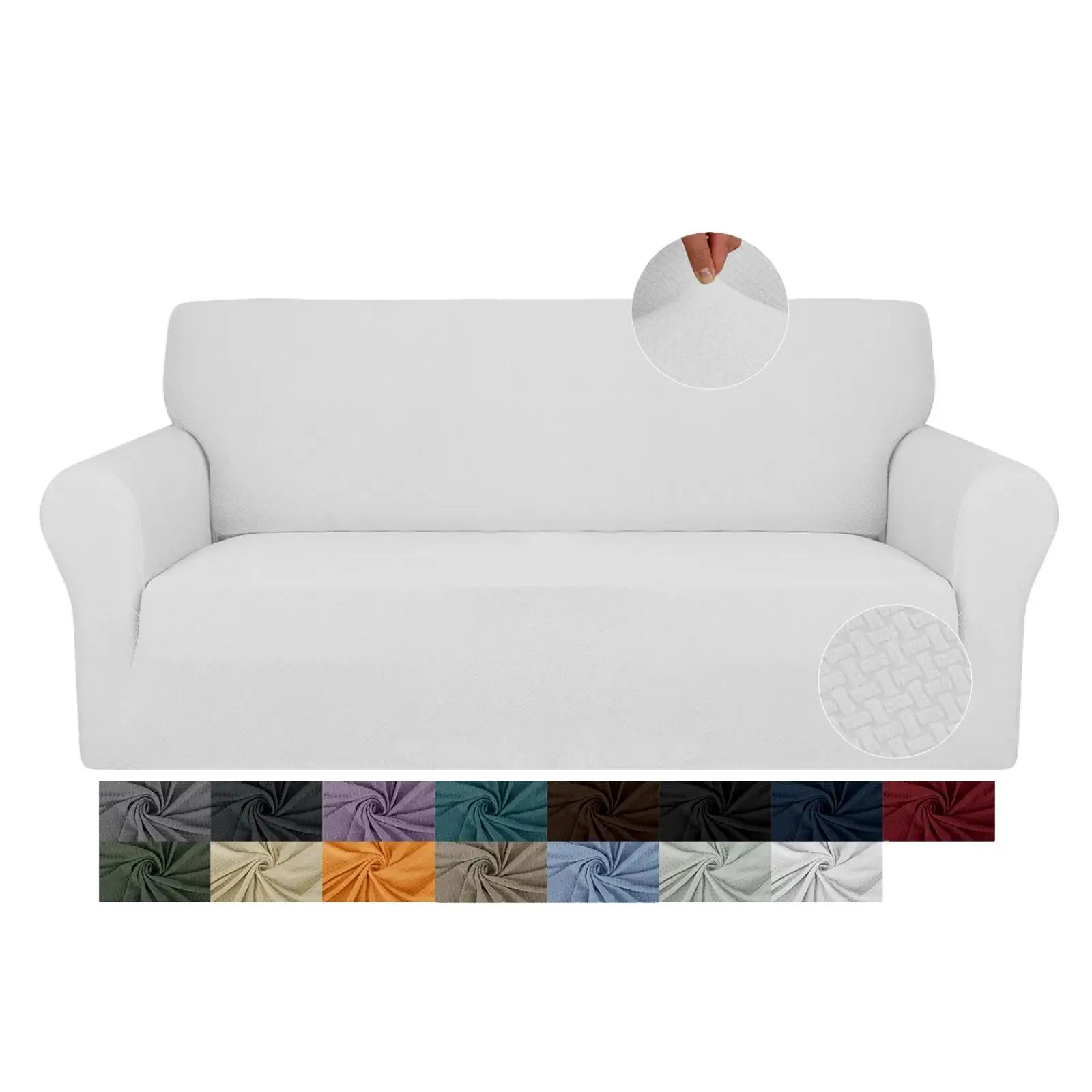 Solid Color Sofa Cover, Non-slip Soft Comfortable Sofa Slipcover, Household Furniture Cover for Home Living Room