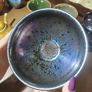 Master Jianzhan handcrafts tea cups, Master Chen handcrafts cups