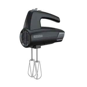 Black & Decker 6037754 5 Speed Hand Mixer, Black & Silver