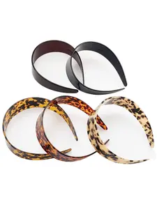 Women's Vintage Leopard Print Hairband, Classic Leopard Print, Elegant Acetate Headwear Accessory, Daily Versatile Fashion Accessory, All-Season Wear