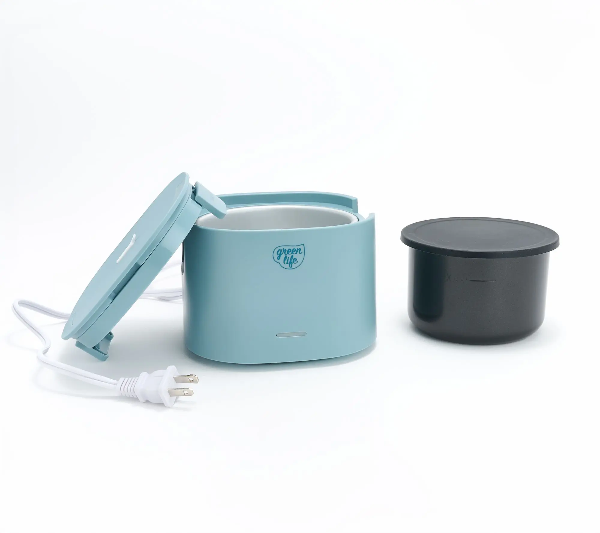 GreenLife Set of (2) 20-oz Heated Lunch Boxes GreenLife Set of (2) 20-oz Heated Lunch Boxes