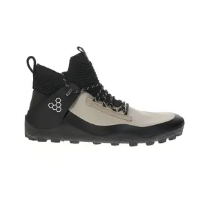 Vivobarefoot Mens Magna Lite Water Resistant Sg Round Toe Hiking Hiking Casual Boots Ankle - Beige, Black