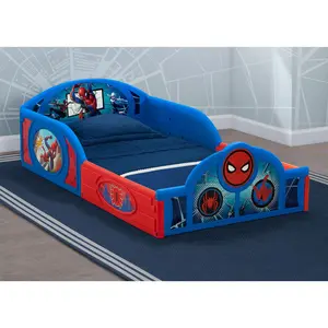 Spider-Man Sleep and Play Toddler Bed with Built-In Guardrails