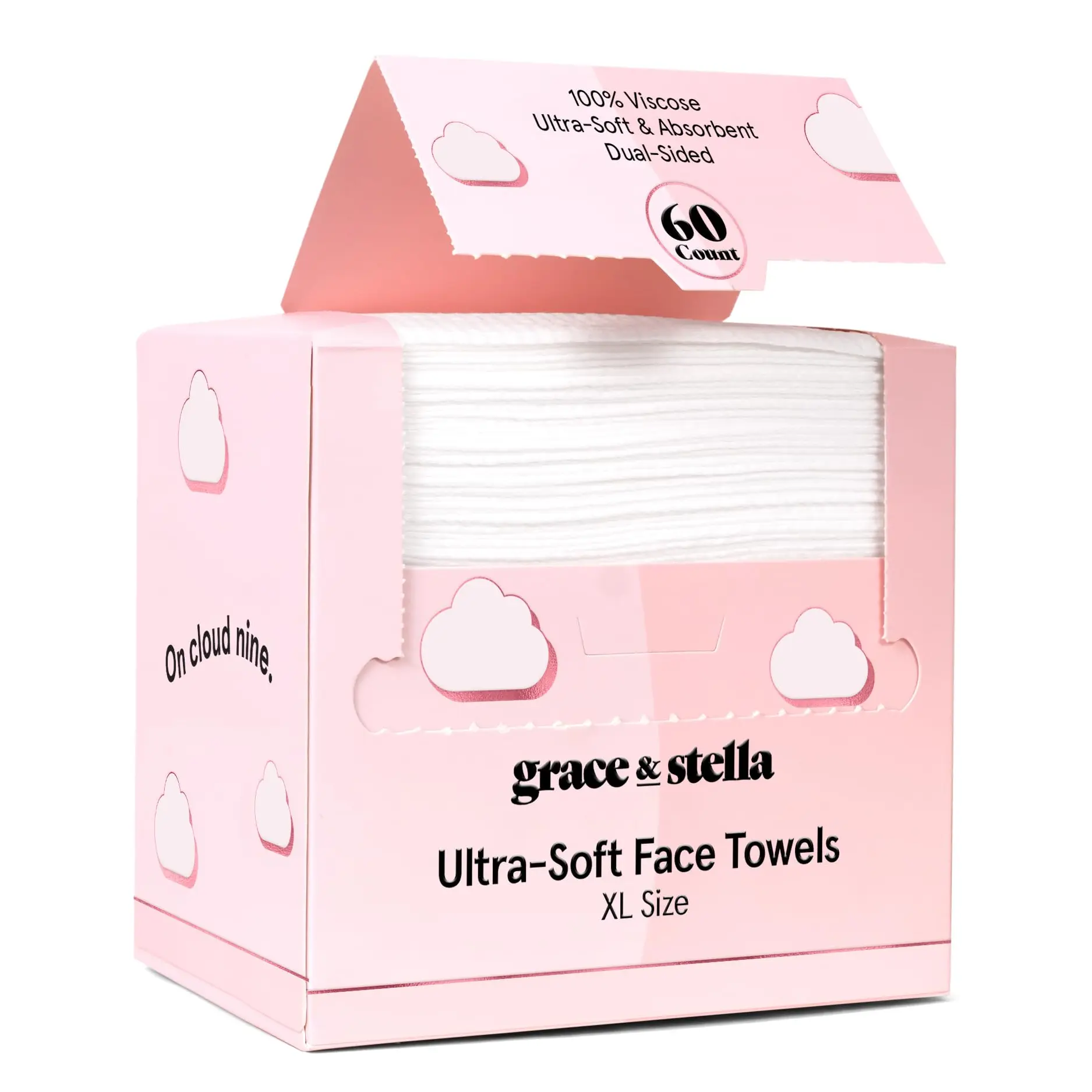Disposable Face Towels – Ultra-Soft, Hygienic, Eco-Friendly, Breakout Prevention Cleansing Cloths by grace & stella Disposable Face Towels – Ultra-Soft, Hygienic, Eco-Friendly, Breakout Prevention Cleansing Cloths by grace & stella