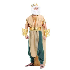 Plus Size Poseidon Men's Costume