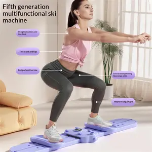 Workout Indoor Machine, leg trainers, pelvic floor training equipment, home ski machines, indoor exercise machines, fitness slides Ski sports version Pilates exercise board, multifunctional fitness equipment,Push-ups