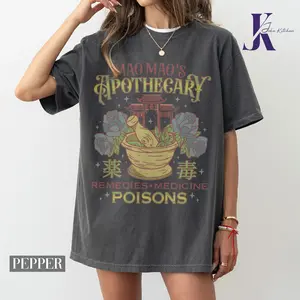 Apothecary Poisons Tee T-Shirt, Japanese Graphic Tees, Anime Shirt, The Apothecary Diaries Fan Gift, Vintage Shirt, Unisex Cotton Tee Top Womenswear