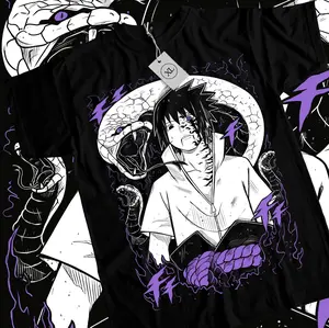 Sasuke Uchiha T-Shirt Naruto Jiraya Hinata Itachi Anime Horror Shirt All Size color