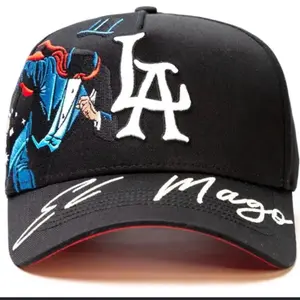 LA Baseball Cap with El Mago  Signature and Colorful Design