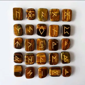 Futhark Rune Set | Gemstone Rune Stones | Runic Crystals