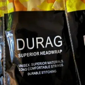 Yellow Orange Camo Durag
