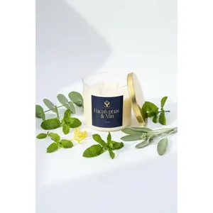 Eucalyptus & Mint - Scented Organic Coconut Wax Candle