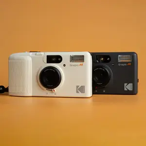 Kodak Snapic A1 35mm Film Camera, Retro Point & Shoot Compact Reusable Camera with Flash, Auto Advance, and Glass Lens