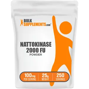 BulkSupplements - Nattokinase 2000 FU Powder - Healthy Joints - Metabolism - 25g - 100mg per Serving