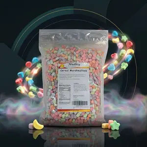 Medley Hills Farm Dehydrated Cereal Marshmallows, 1 lb Bag, Crunchy Fruity Marshmallow Mix