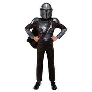 Kid's Deluxe Mandalorian Muscle Chest Dress Up Costume Set