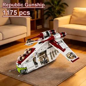 1175 Pcs Republic Battleship Building Blocks Toy Set, Perfect Gift for Kids Compatible with Model  75021, Model Kits