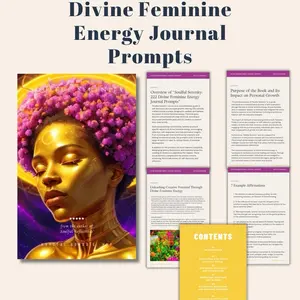 Soulful Serenity— 222 Divine Feminine Energy Journal Prompts eBook
