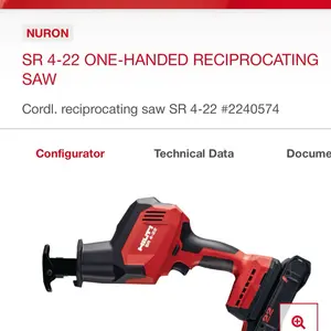 SR-4 one handed reciprocal saw( tool only)