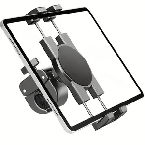 Bike Tablet Holder Mount, Phone iPad Holder Stand, Exercise Bike Handlebar Mount for Stationary Bicycle, Treadmill, Microphone Stand, Stable Phone Holders