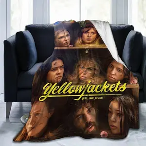 Yellowjackets TV Series Inspired Ultra Soft Flannel Blanket - Vibrant Character Design, Suitable for All Seasons, Sofa, Office, and Travel Blanket, Perfect Gift for Fans