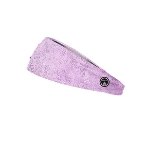 RAVEbandz The Pro - Wide Stretch Headband (Lilac Floral)