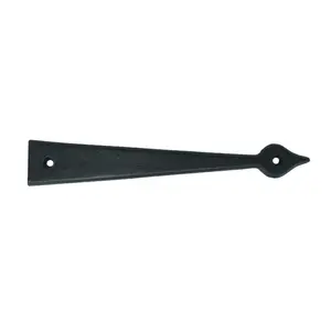 Wood Shutter Hardware 30-14-88647 Small Faux Strap Hinge, Black
